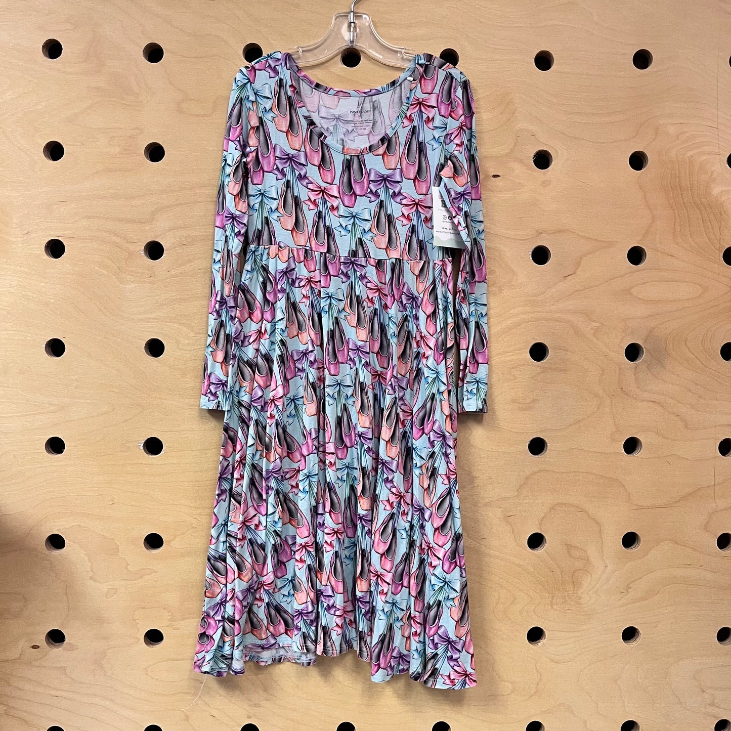 Blue/Pink Ballet Slipper Bamboo Dress