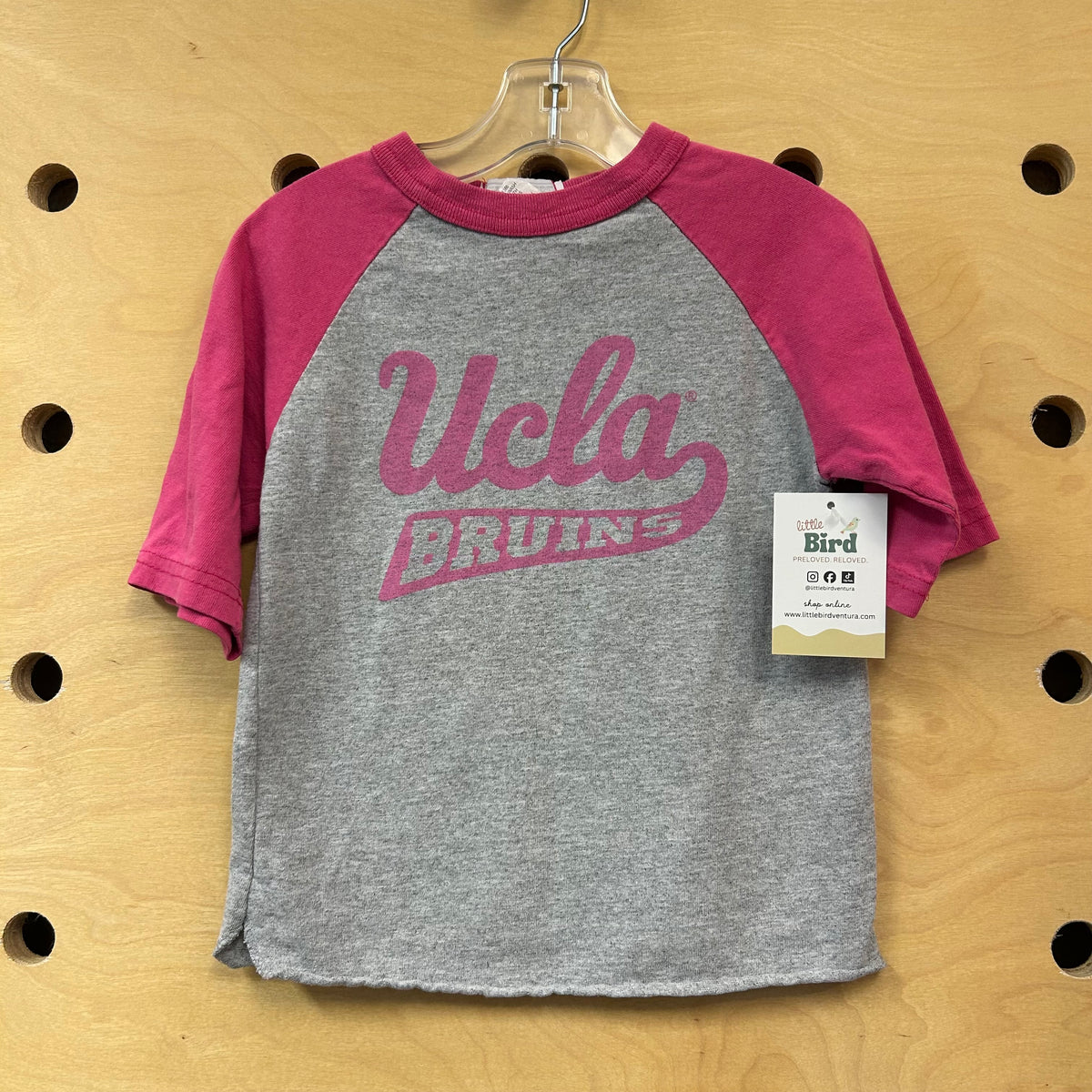 Pink/Grey UCLA Ringer Tee