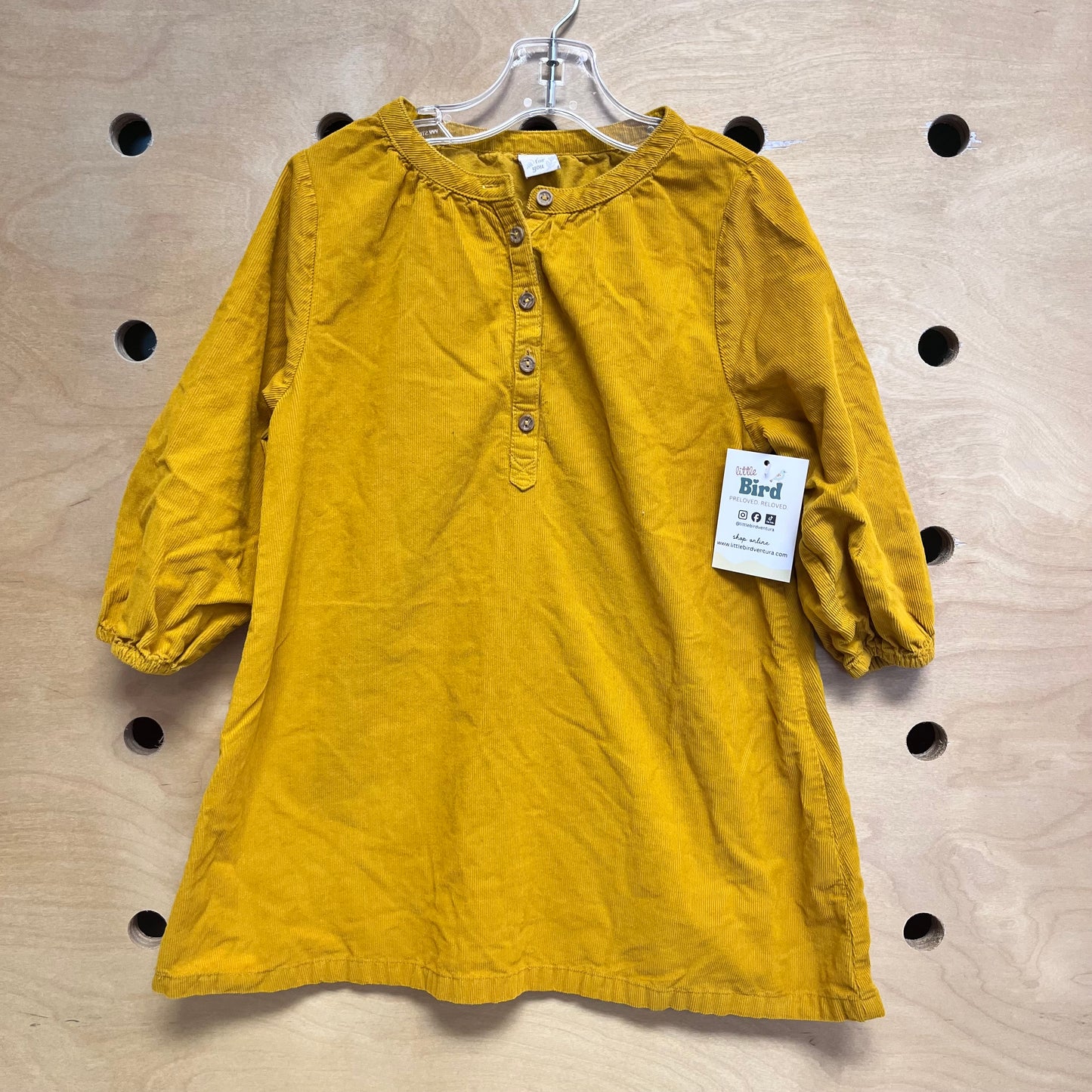 Yellow Cord Dress