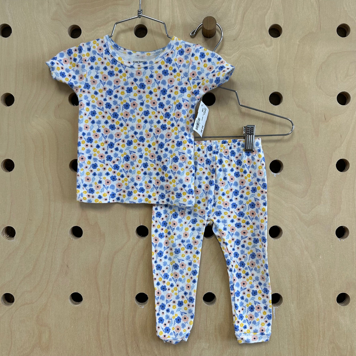 White Floral 2pc. Pajamas