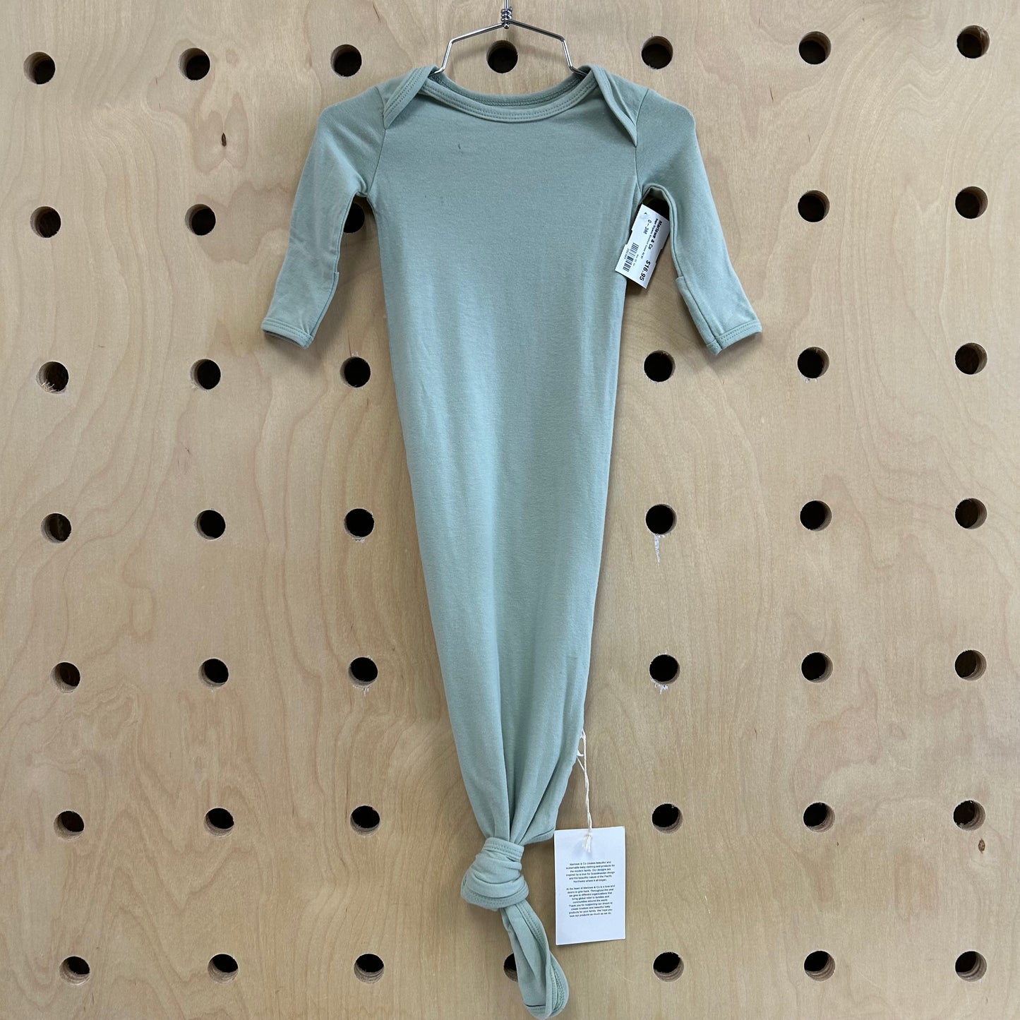 Sage Organic Knotted Gown NEW!