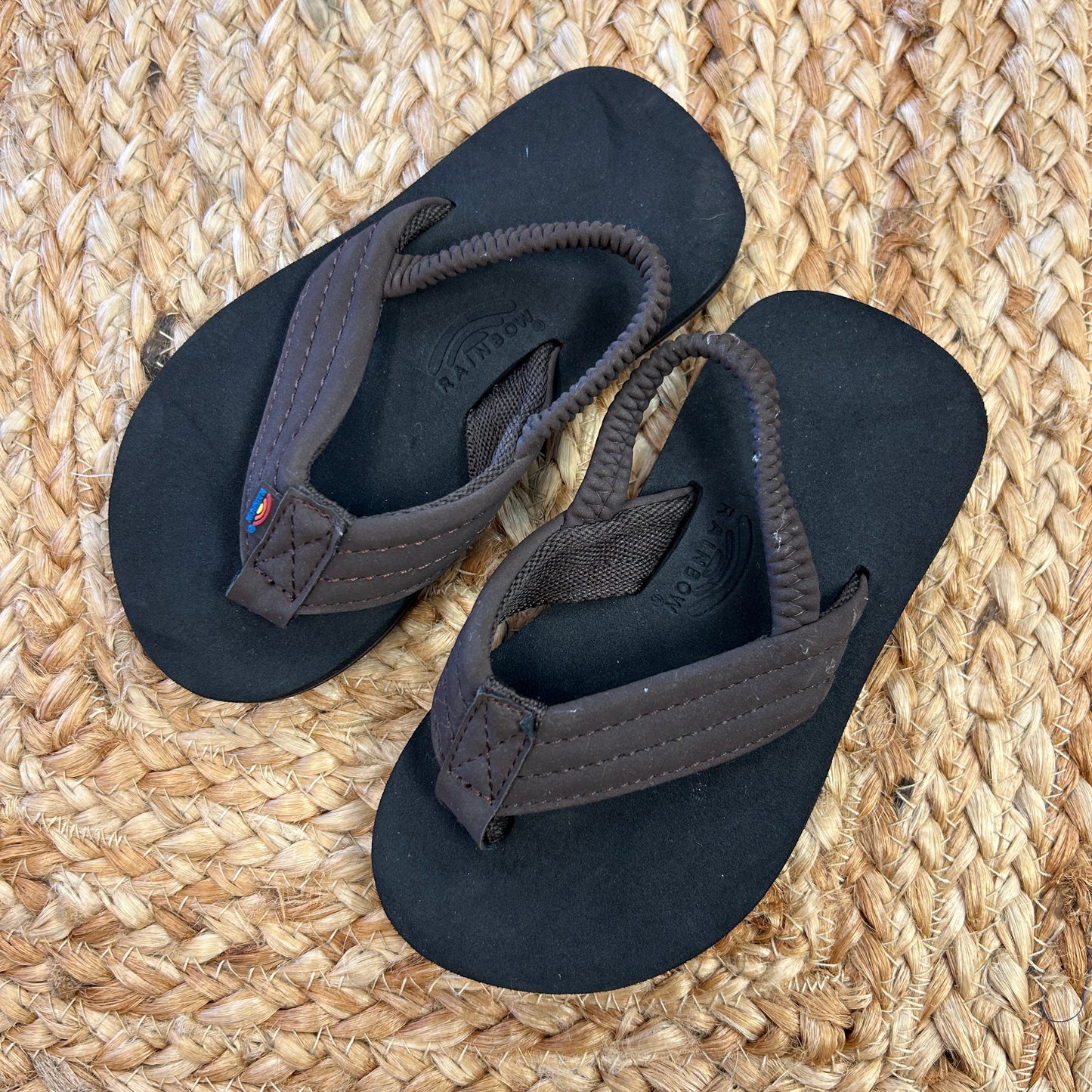 Brown Ankle Strap Flip Flops