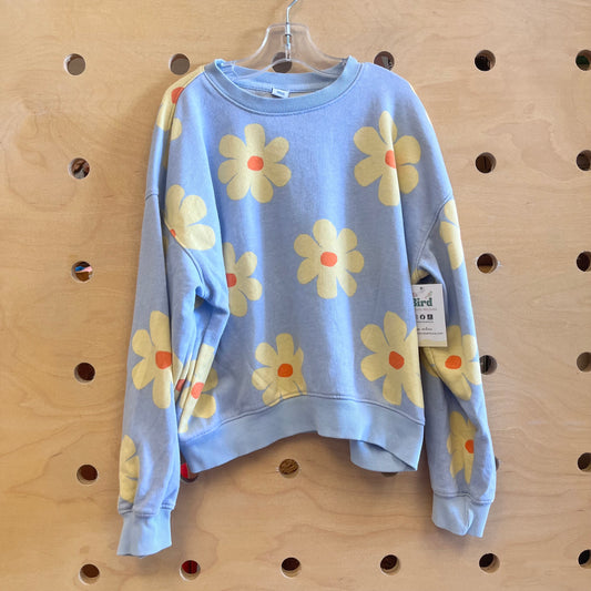 Blue/Yellow Floral Pullover