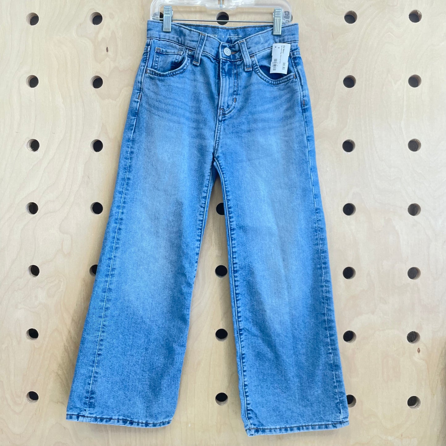 Light Wash Baggy Wide Leg Denim