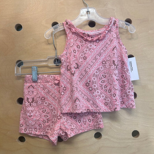 Pink Bandana Tank & Shorts