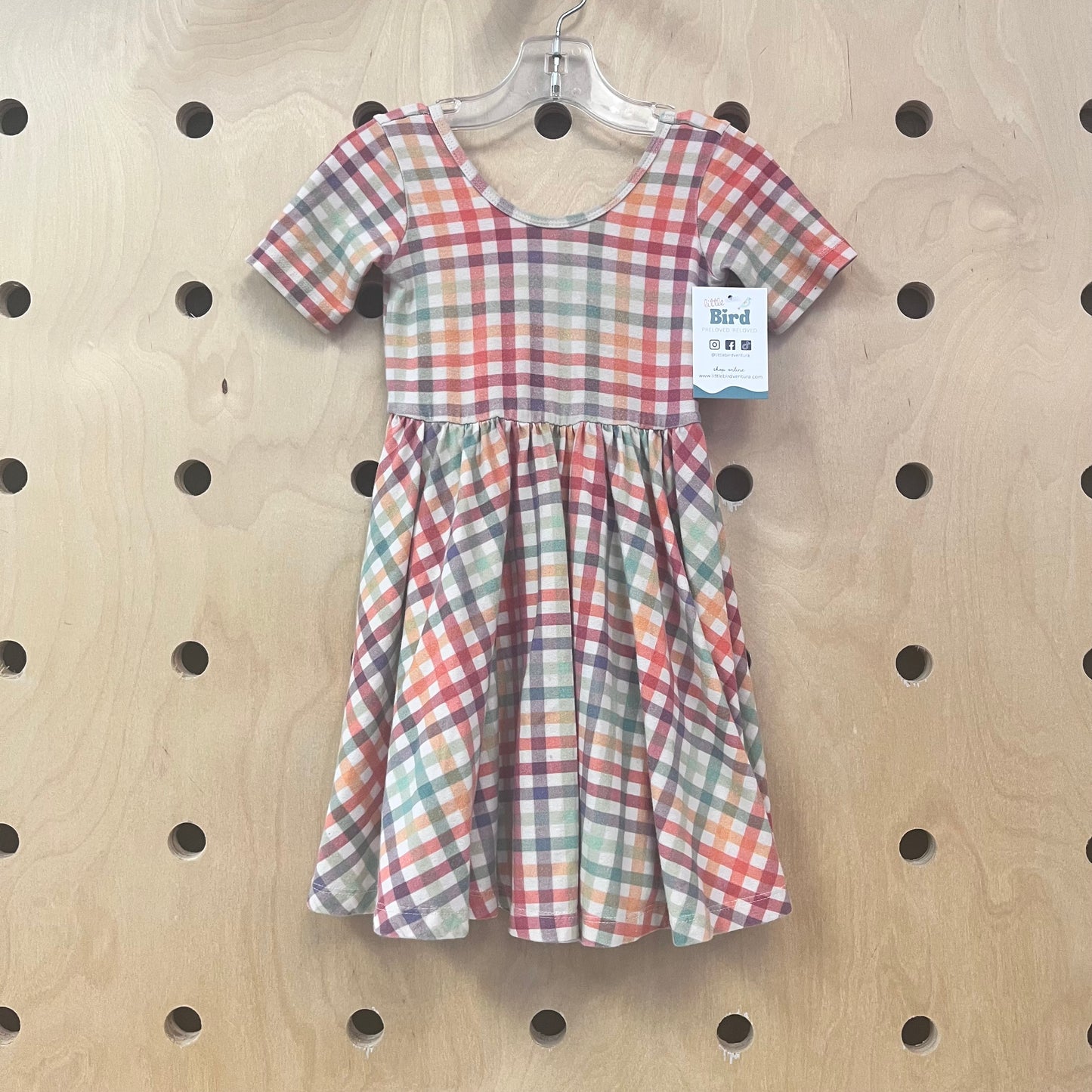 Colorful Plaid Dress