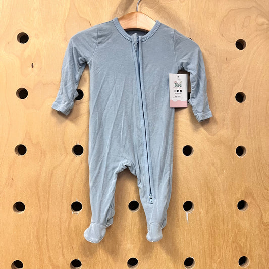 Sky Blue Bamboo Footies