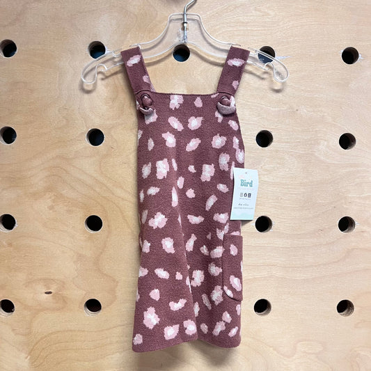 Plum Animal Print Knit Dress