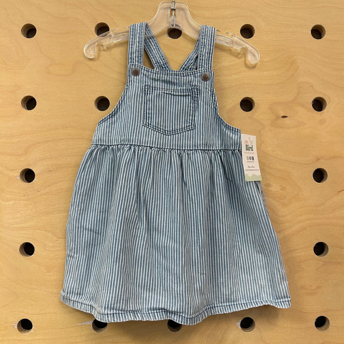 Blue/White Striped Denim Jumper
