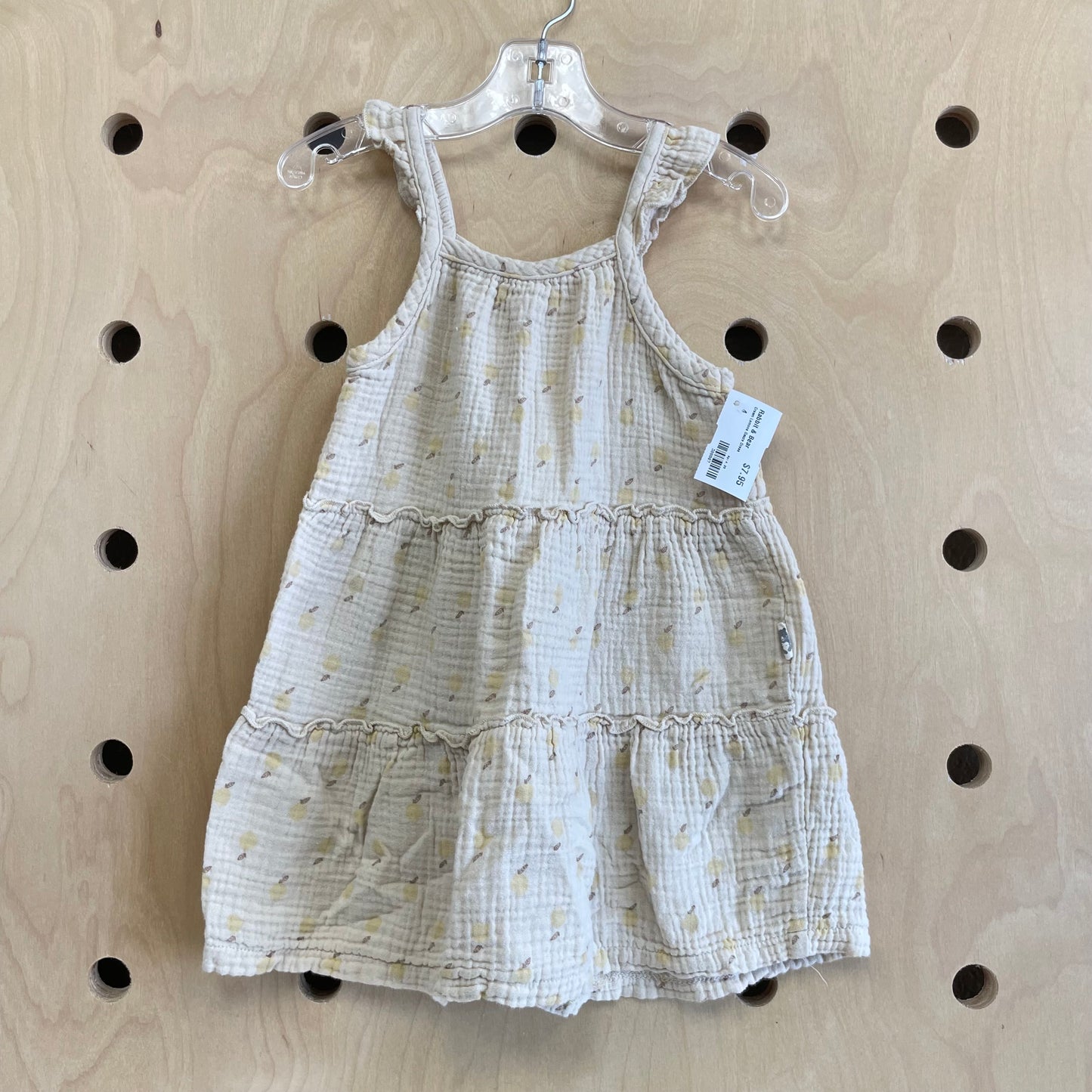 Cream Lemons Gauze Dress
