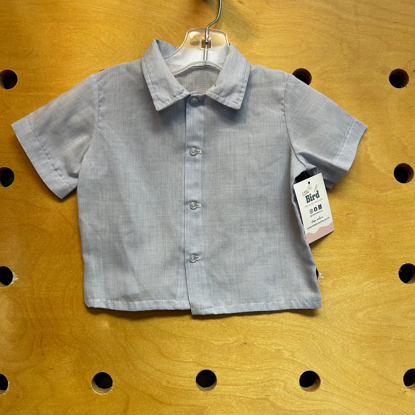 Blue Lightweight Button Up