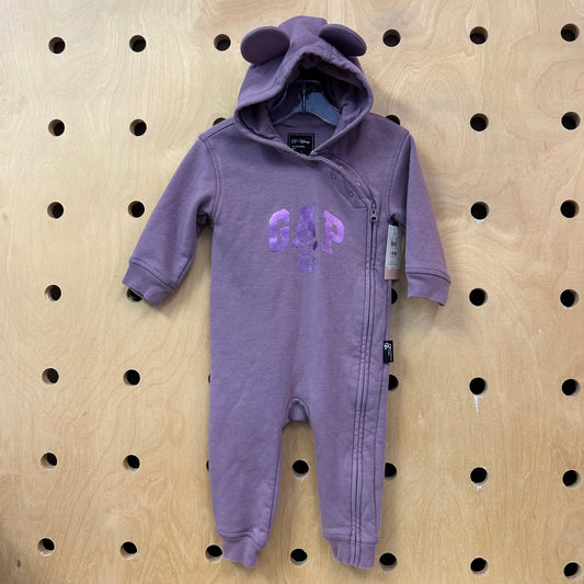 Lavender Minnie Hoodie Romper