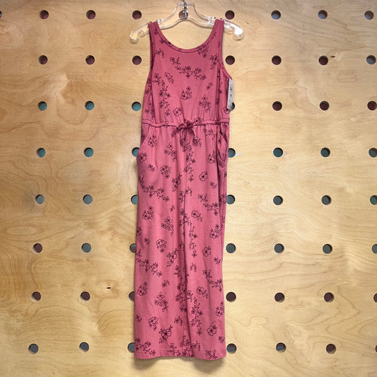 Pink Floral Romper