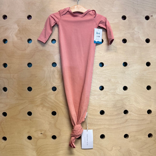 Organic Peach Cotton Blend Knotted Gown NEW!