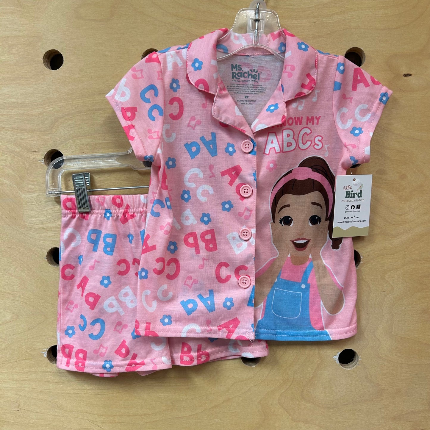 Pink 'ABC' Pajamas