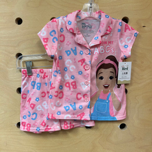Pink 'ABC' Pajamas