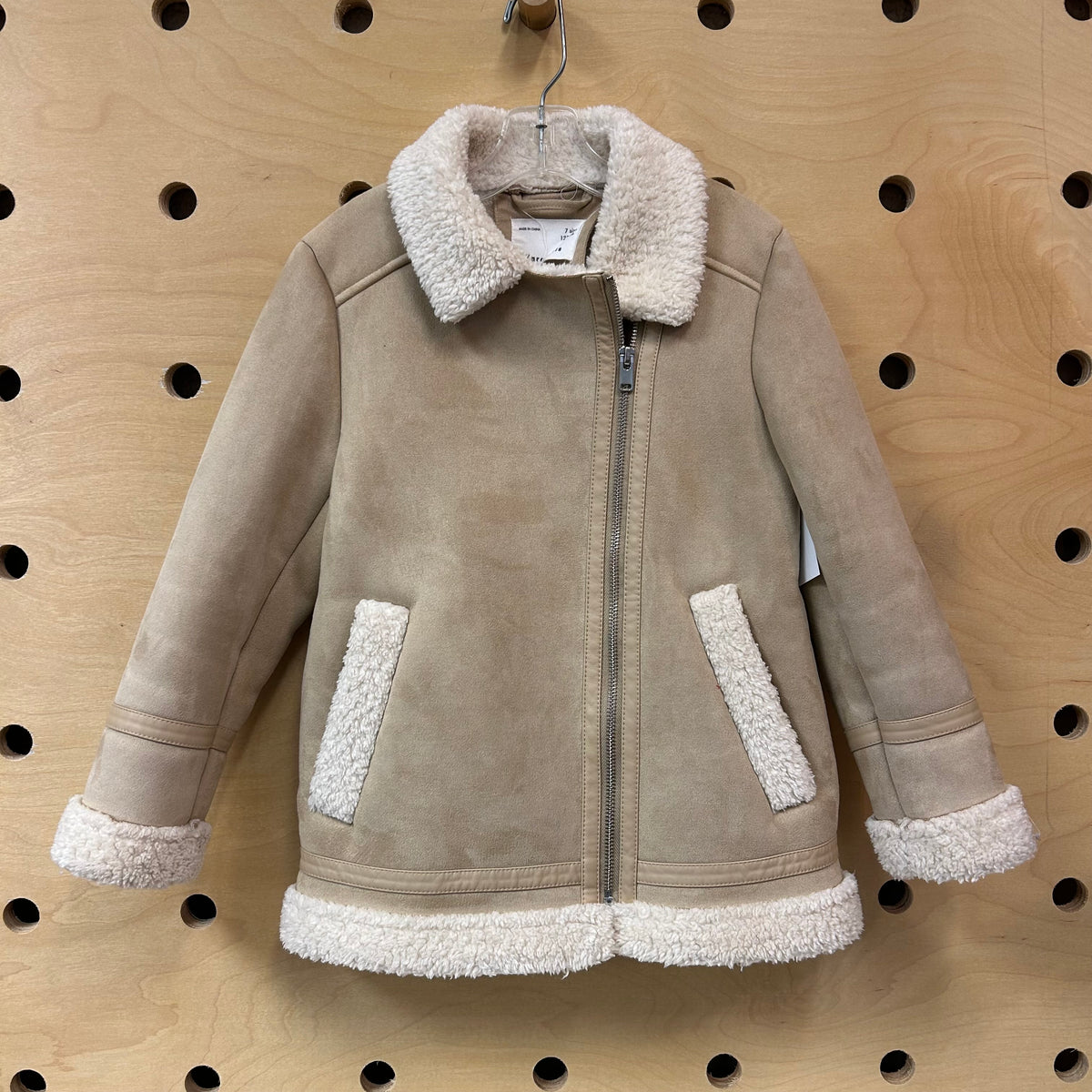 Tan Suede & Sherpa Jacket