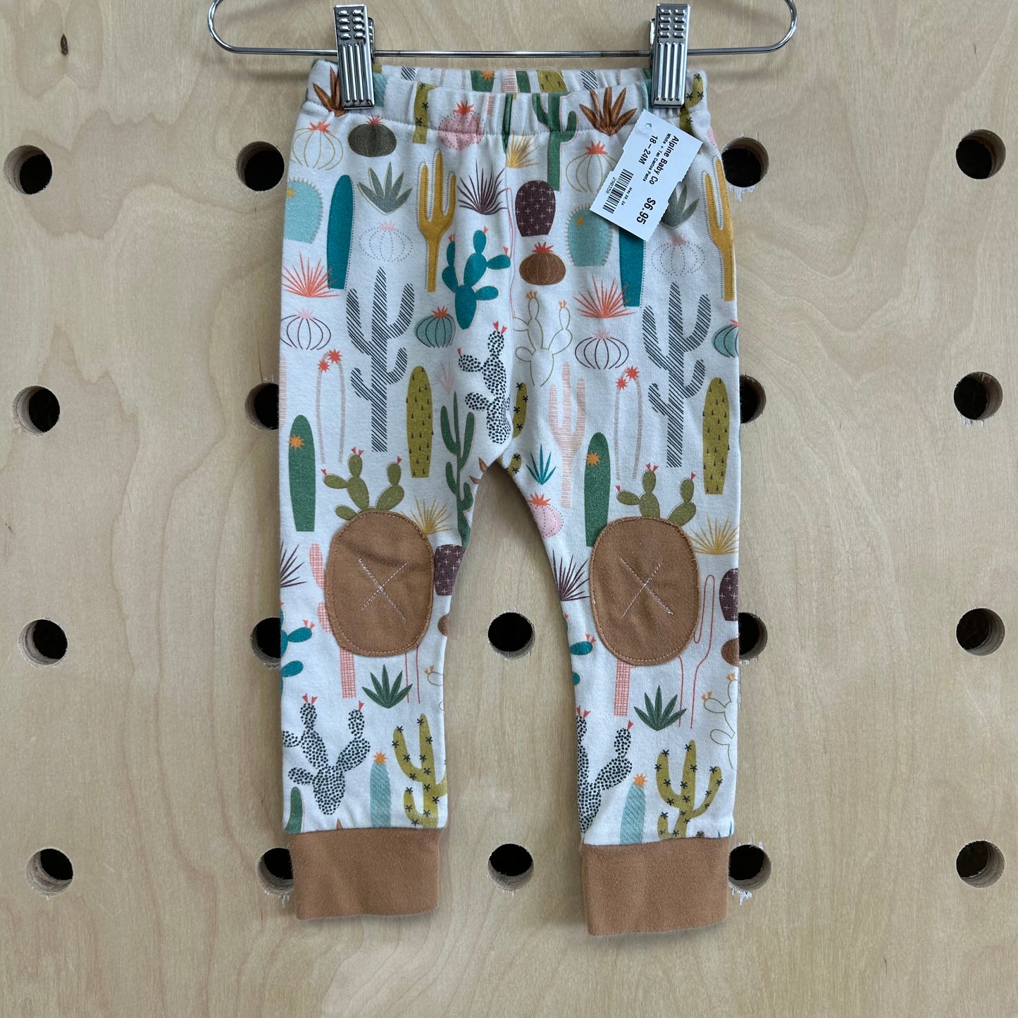 White + Tan Cactus Pants