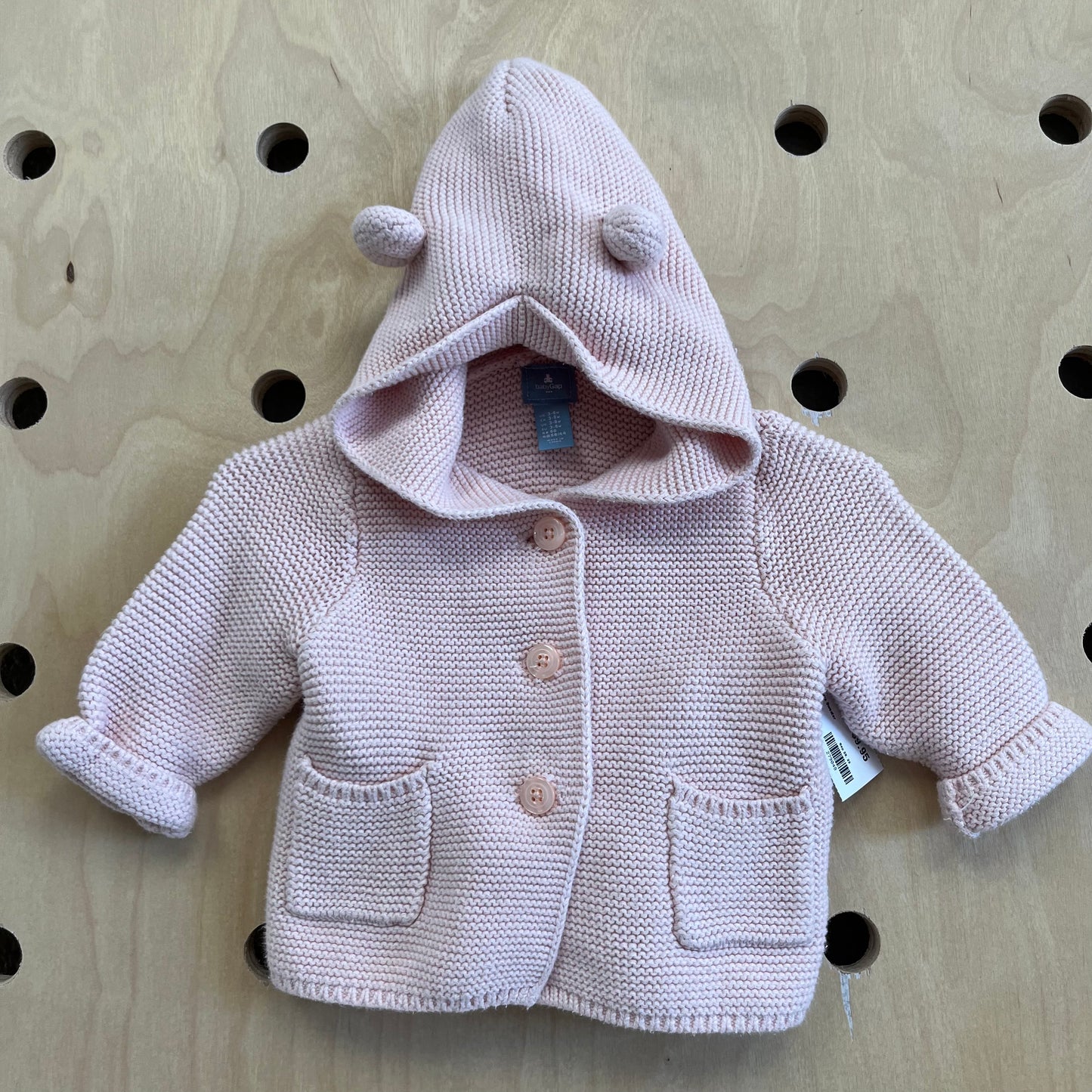 Pink Knit Ears Sweater