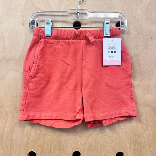 Coral Drawstring Shorts