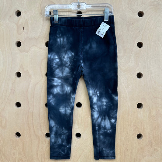 Grey Tie Dye Thick Leggings