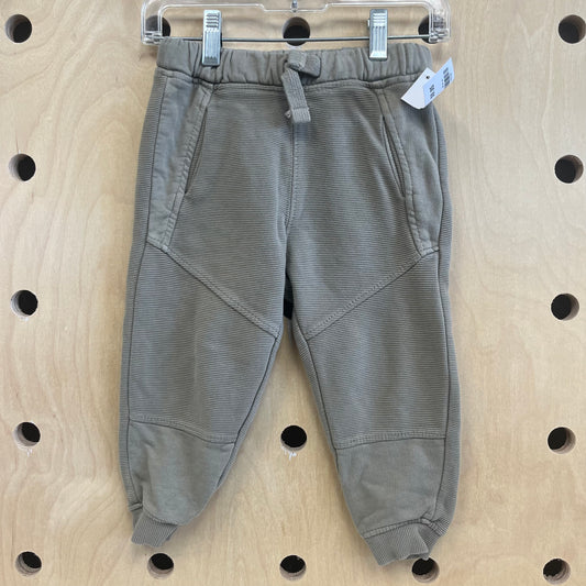 Grey Ribbed Joggers