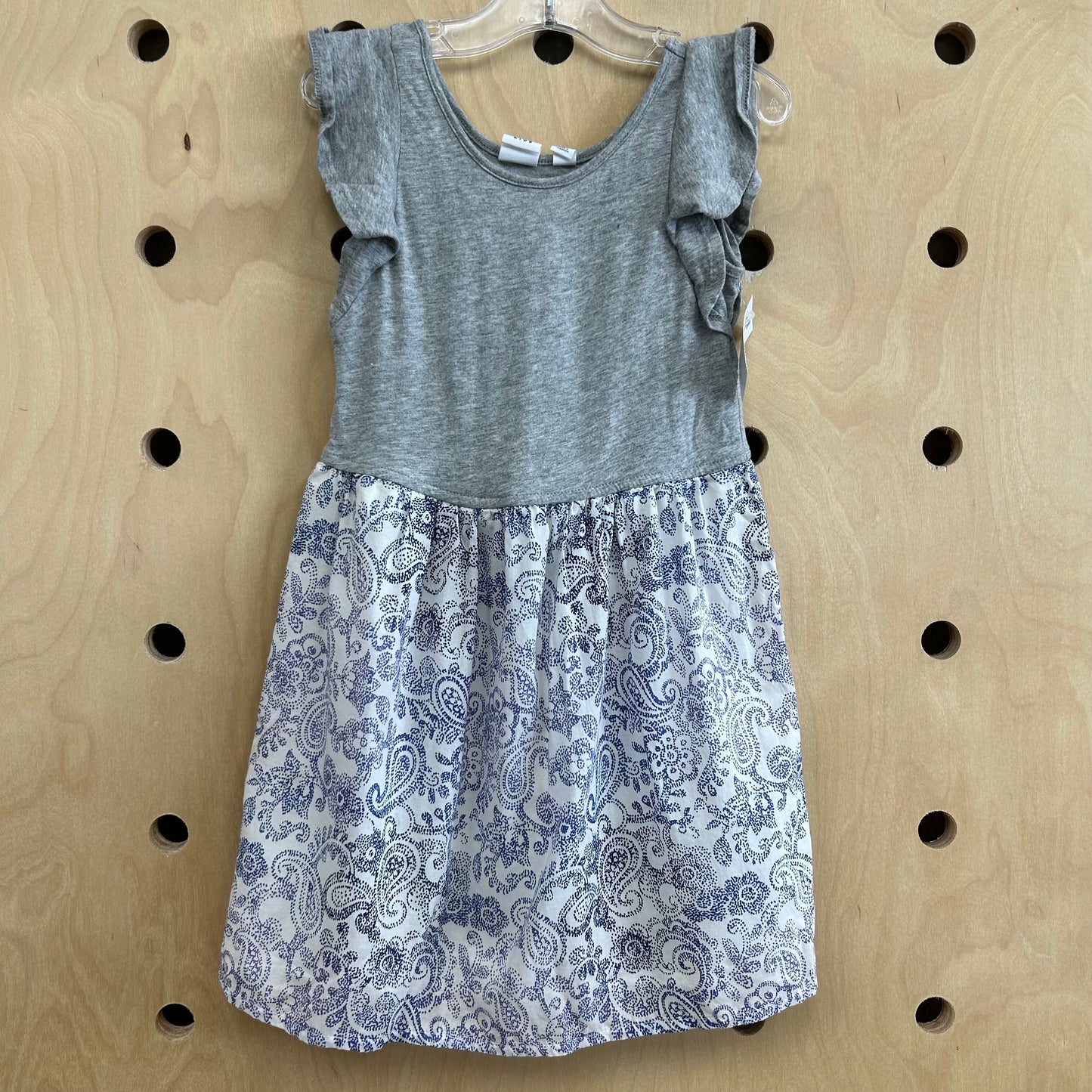 Grey Paisley Dress