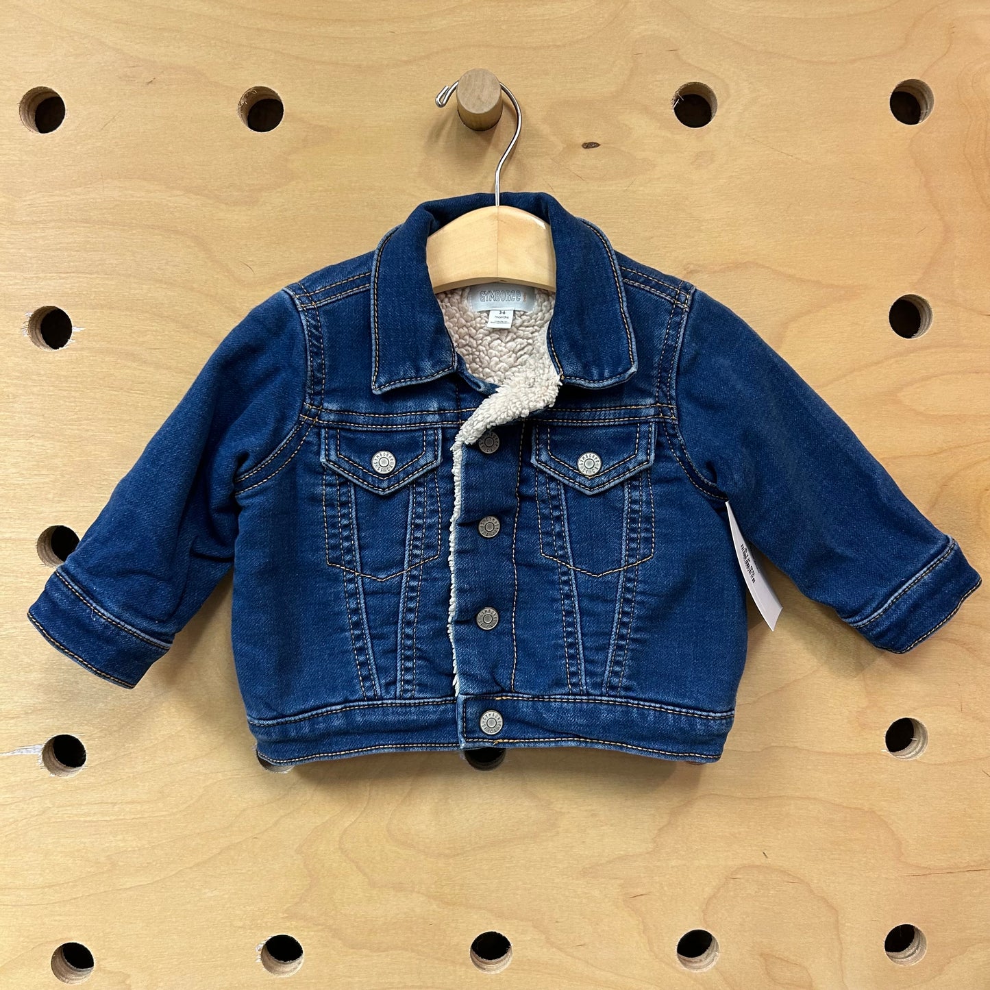 Sherpa-Lined Denim Jacket