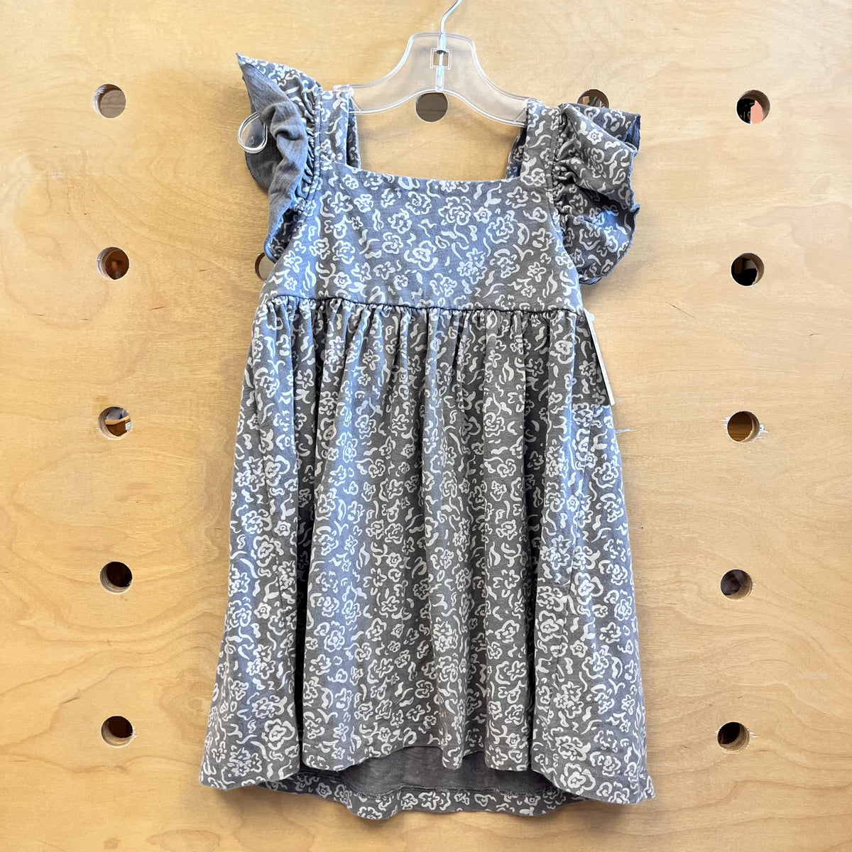 Grey Floral Dress