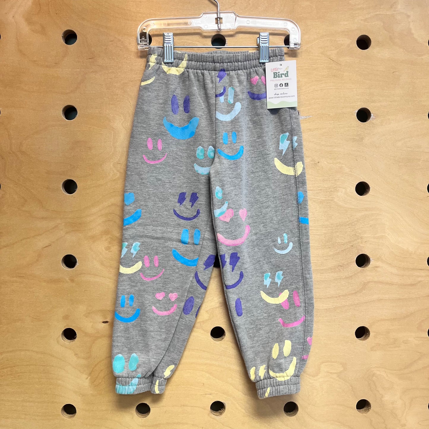 Grey/Multicolor Smiley Joggers