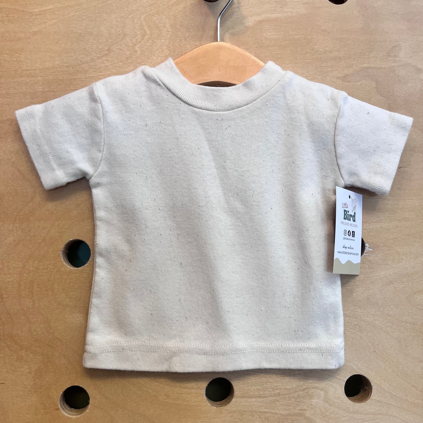Organic Beige Speckled Tee