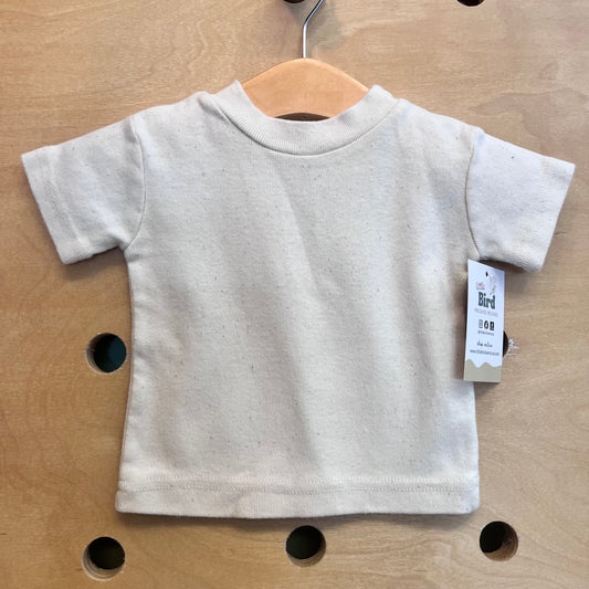 Organic Beige Speckled Tee