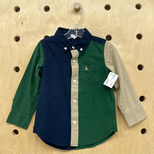 Long-sleeve Teddy Pocket Button-Up