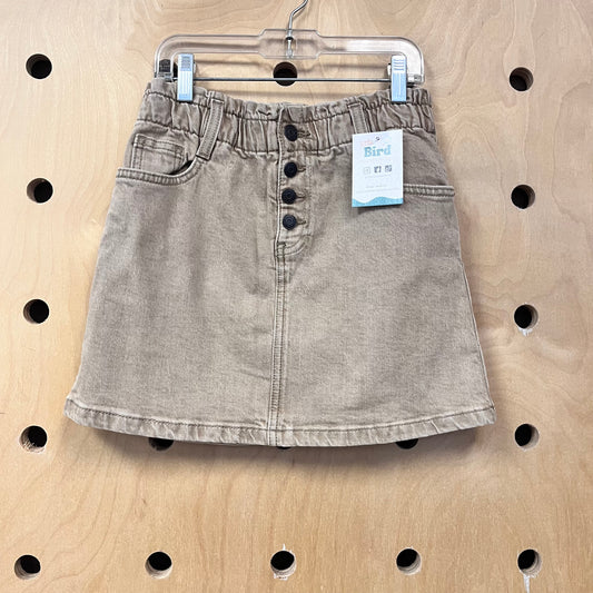 Tan Denim Skirt