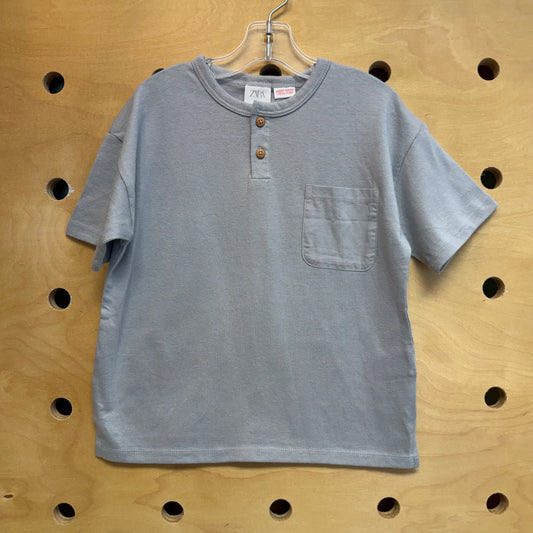 Grey Pocket Henley