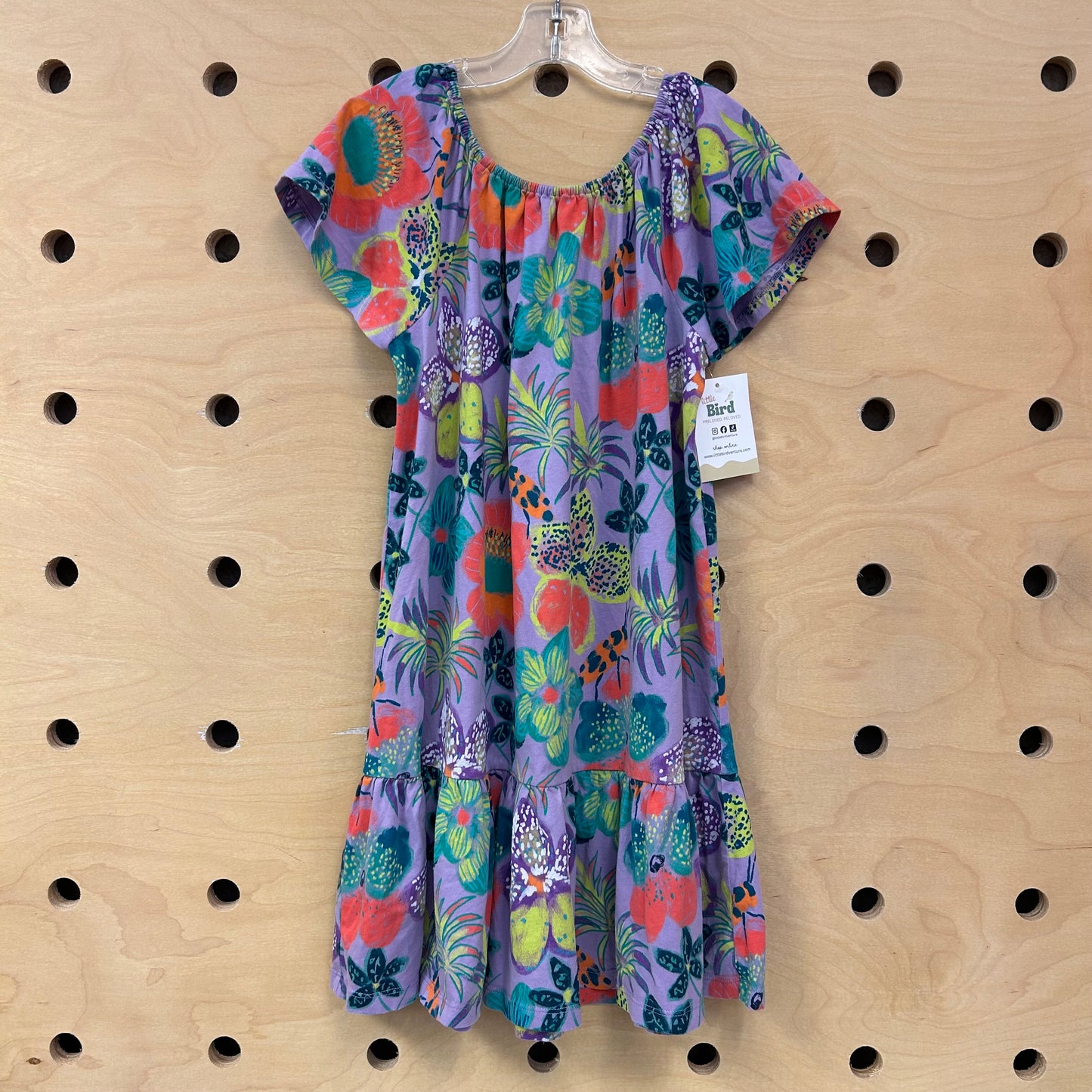 Purple Flowers/Bugs Dress