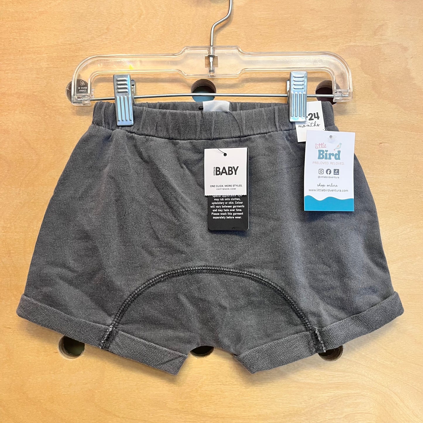 Grey Cuffed Shorts NEW!