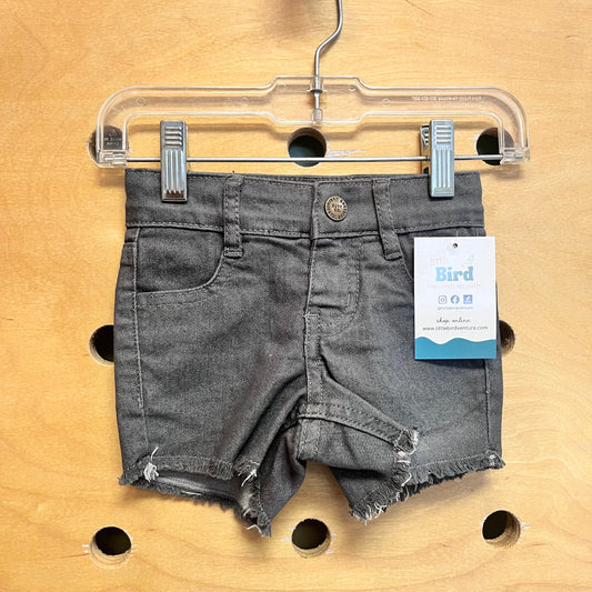 Grey Lightweight Denim Shorts