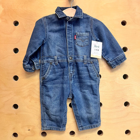 Denim Snap Coveralls