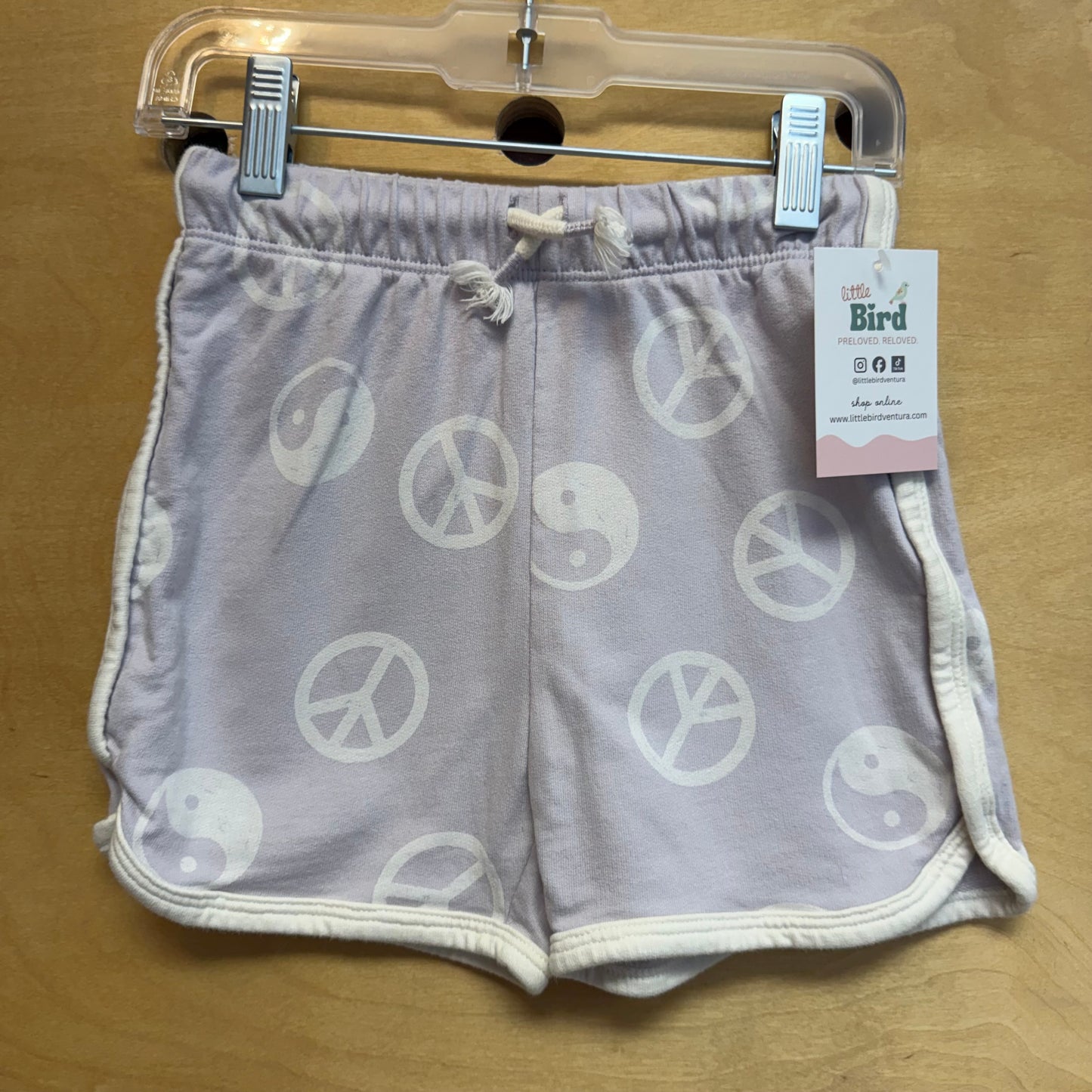Purple Peace/Ying-Yang Shorts