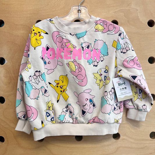 Cream Pokemon Sweatshirt