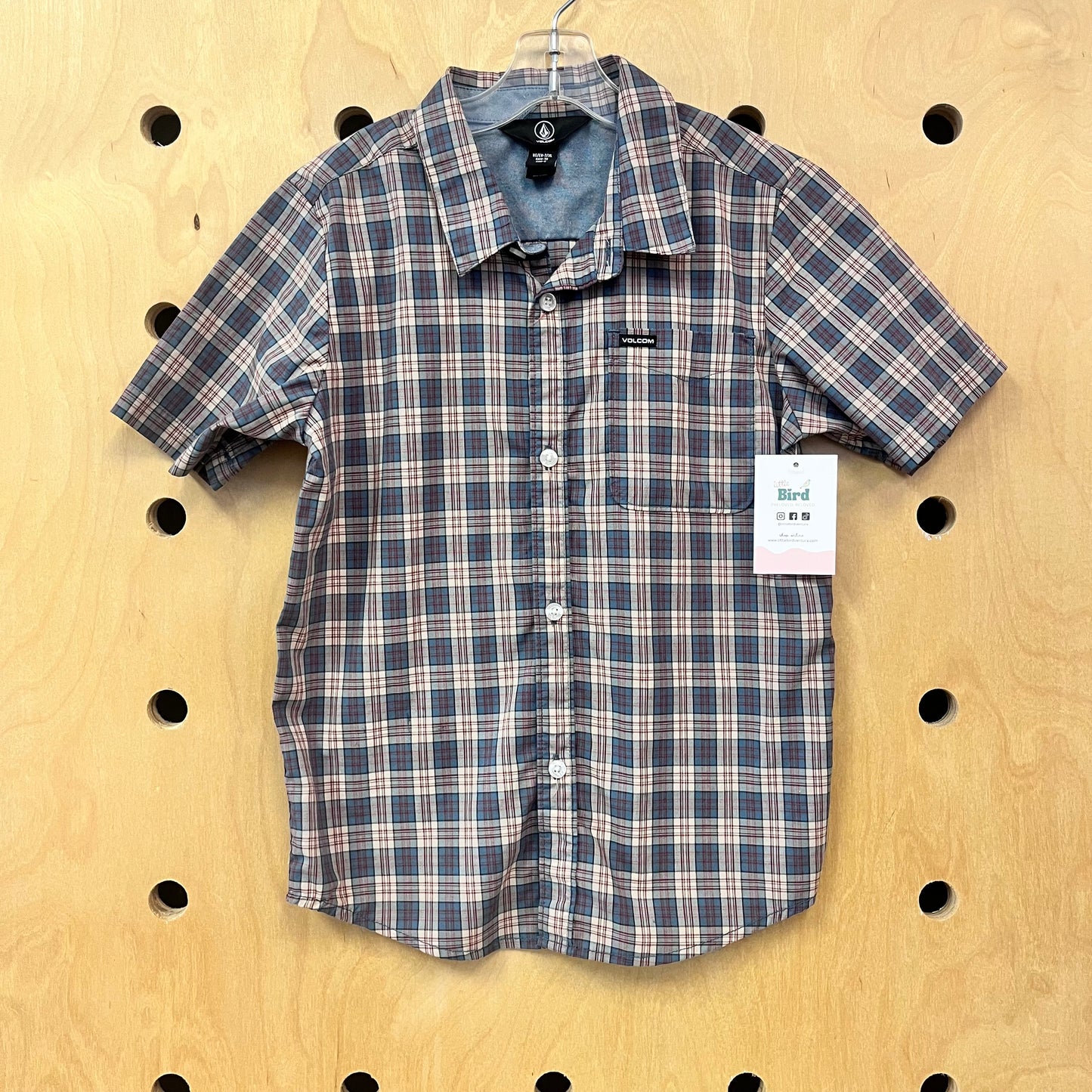 Blue Plaid Button Up Shirt