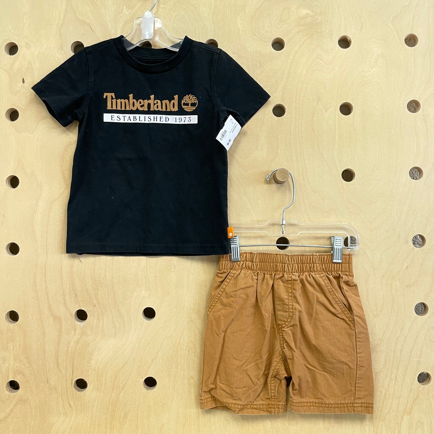 Black & Tan Tee & Shorts
