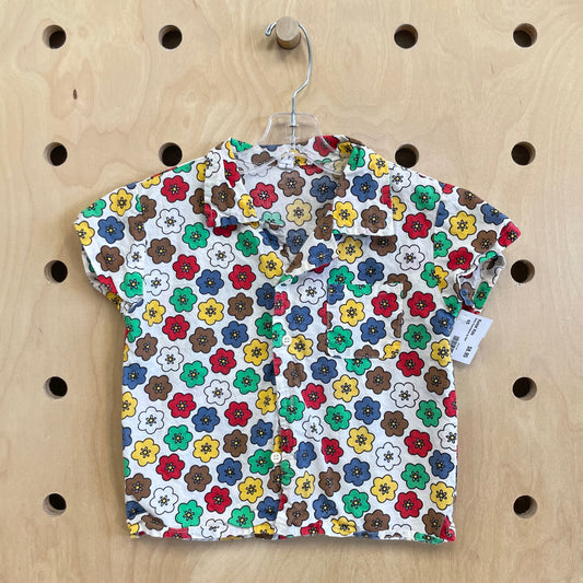 Retro Floral Button Up Shirt