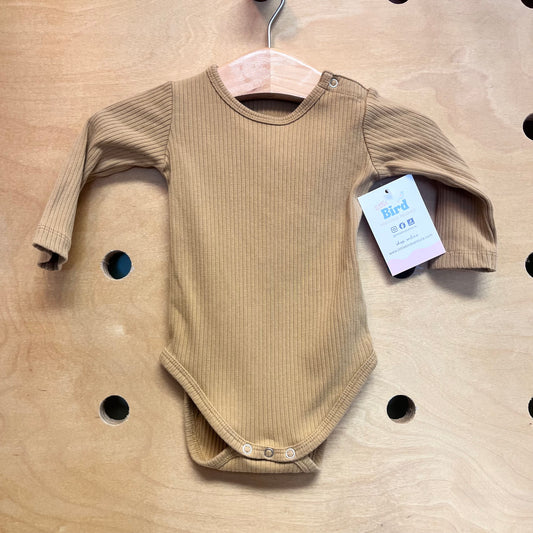 Mustard Ribbed Bodysuit