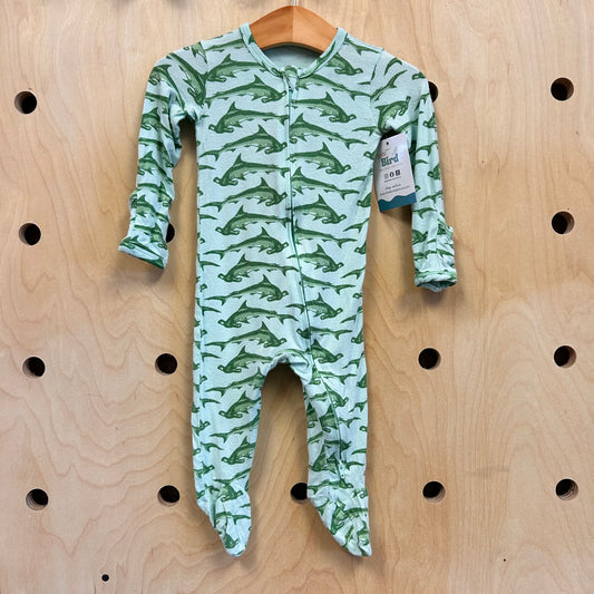 Green Bamboo Hammerheads Footies