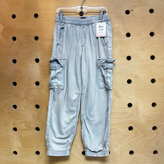 Lightwash Cargo Parachute Denim
