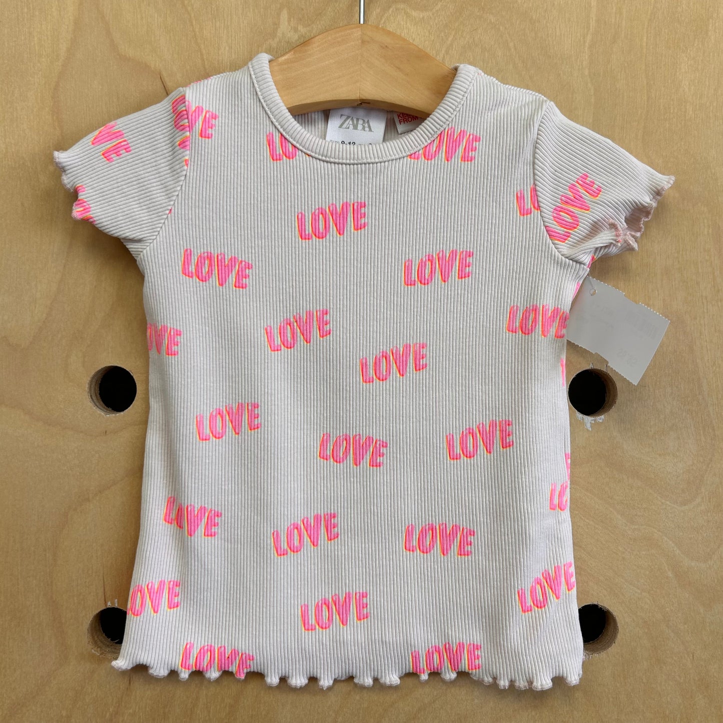 Pink Love Ribbed Top