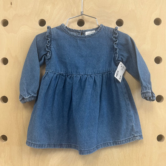 Denim LS Dress