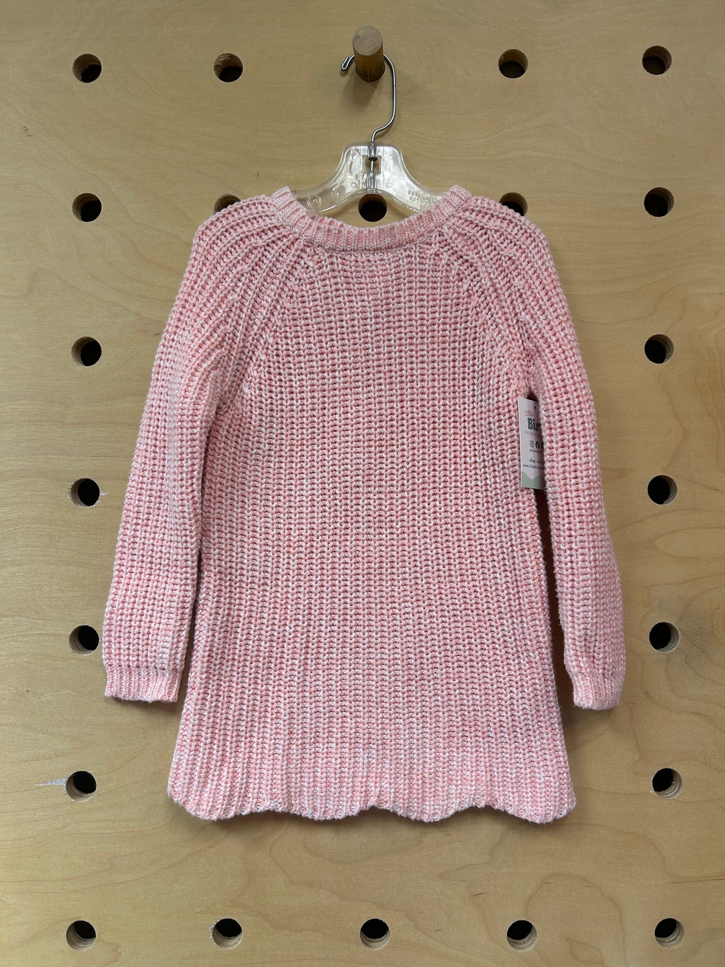Pink Knit LS Dress